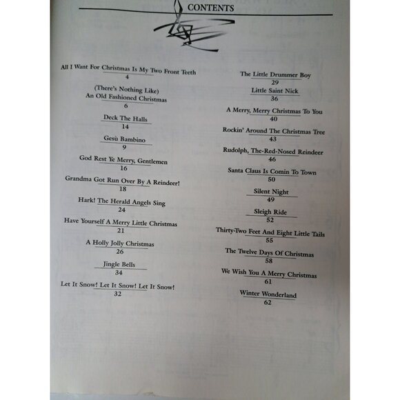 Dan Coates 1995 Warner Bros Christmas Holiday Music Piano Sheet Music Book - Picture 6 of 13
